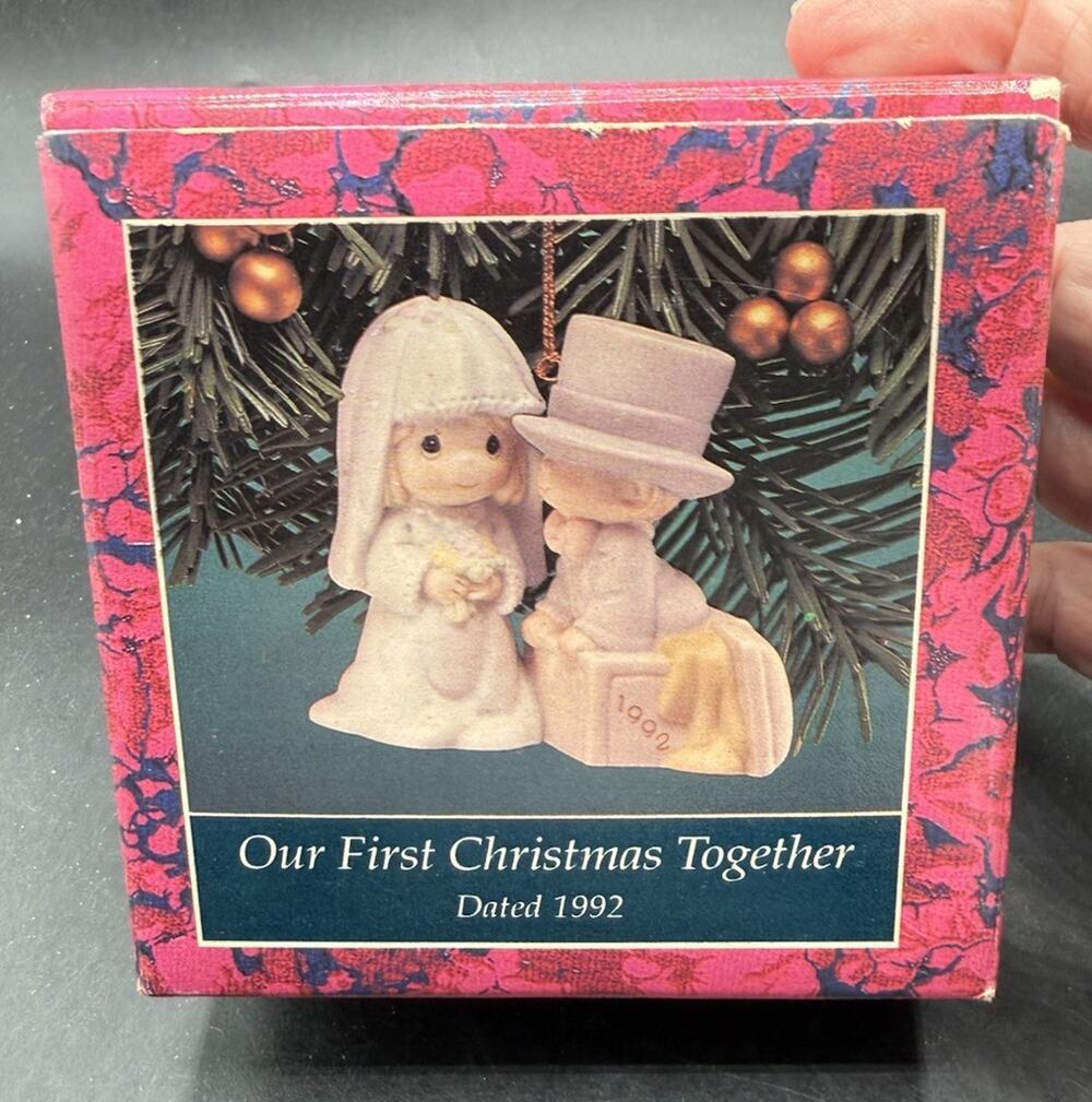 Precious Moments 528870 Our First Christmas Together Ornament 1992 MIB -52D